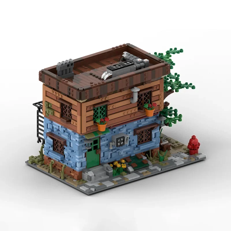 Moc Bausteine Herbst Haus Technologie Modulare Ziegel Modell Geschenke Weihnachten Spielzeug DIY Sets Montage
