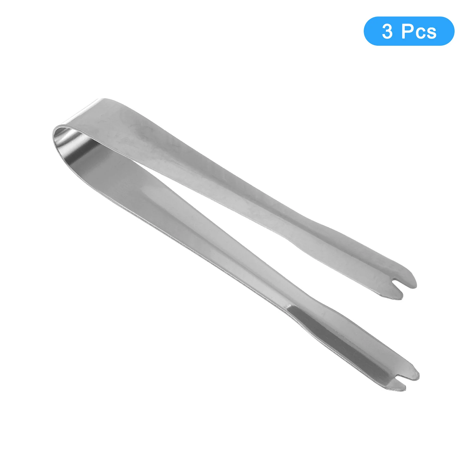 3 قطع 5.2 بوصة ملقط تقديم ملقط ثلج من الفولاذ المقاوم للصدأ، ملقط صغير للمقبلات والسكر والفحم والحلوى وحفلات الشاي والبار #5