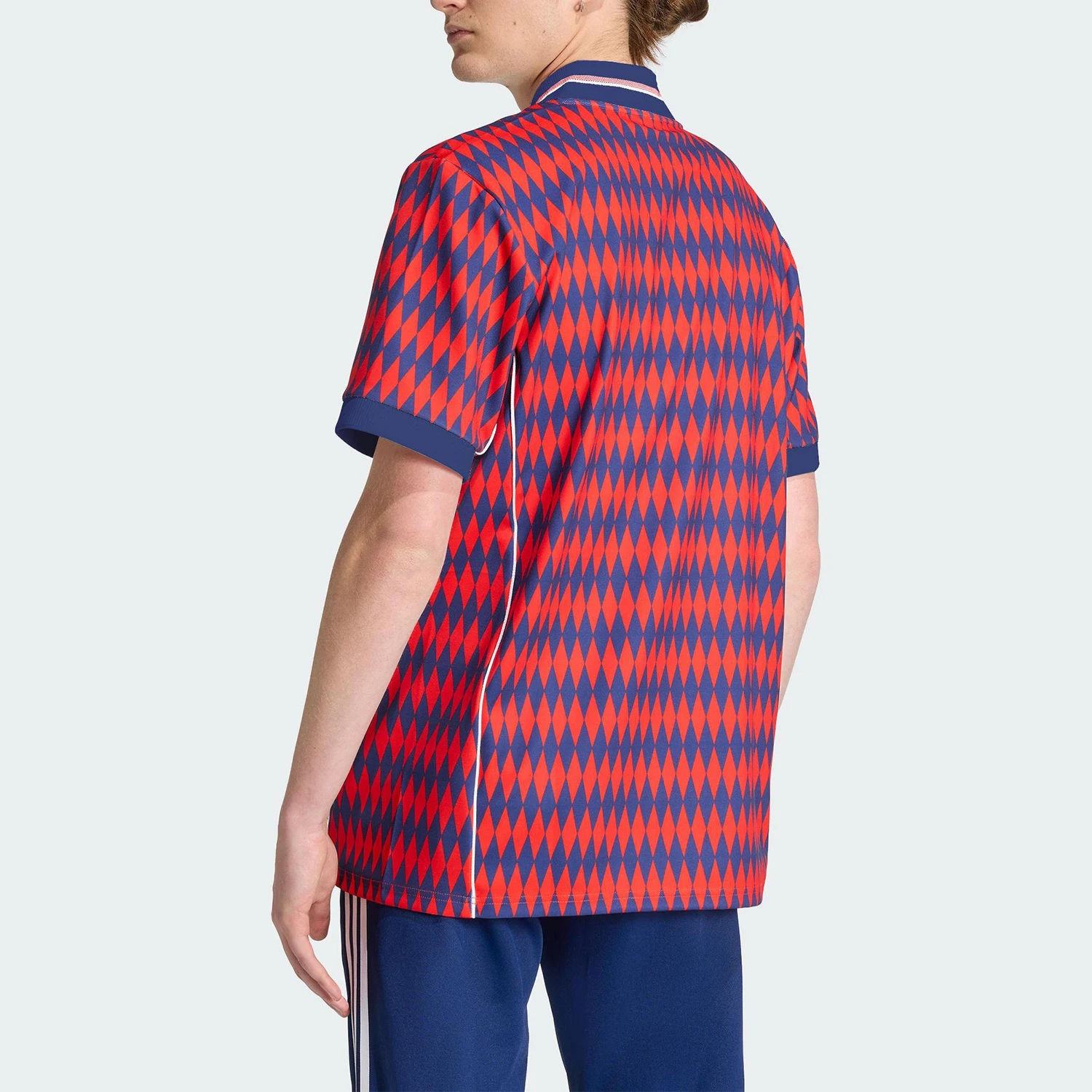 Adidas genuine clover men's V-neck football sports breathable short sleeved JM9421