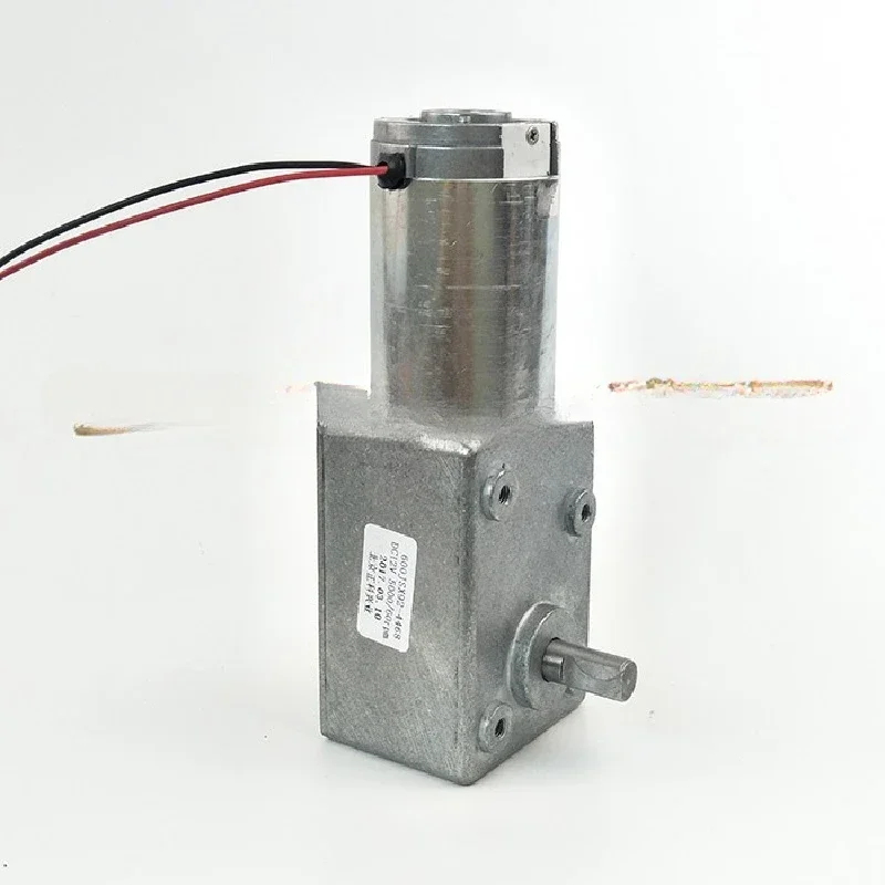 600JSX527-4468 600JSX175-4468 600JSX50 Worm Gear Motor Single Side Outlet Shaft DC Motor  Chuck Motor 12V/24V