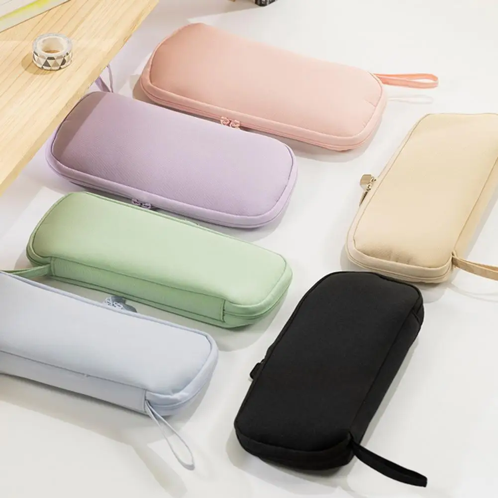 Pencil Pouch Multifunctional Pencil Case for Office School Travel Stylish Storage Bag with Zipper Closure for Stationery