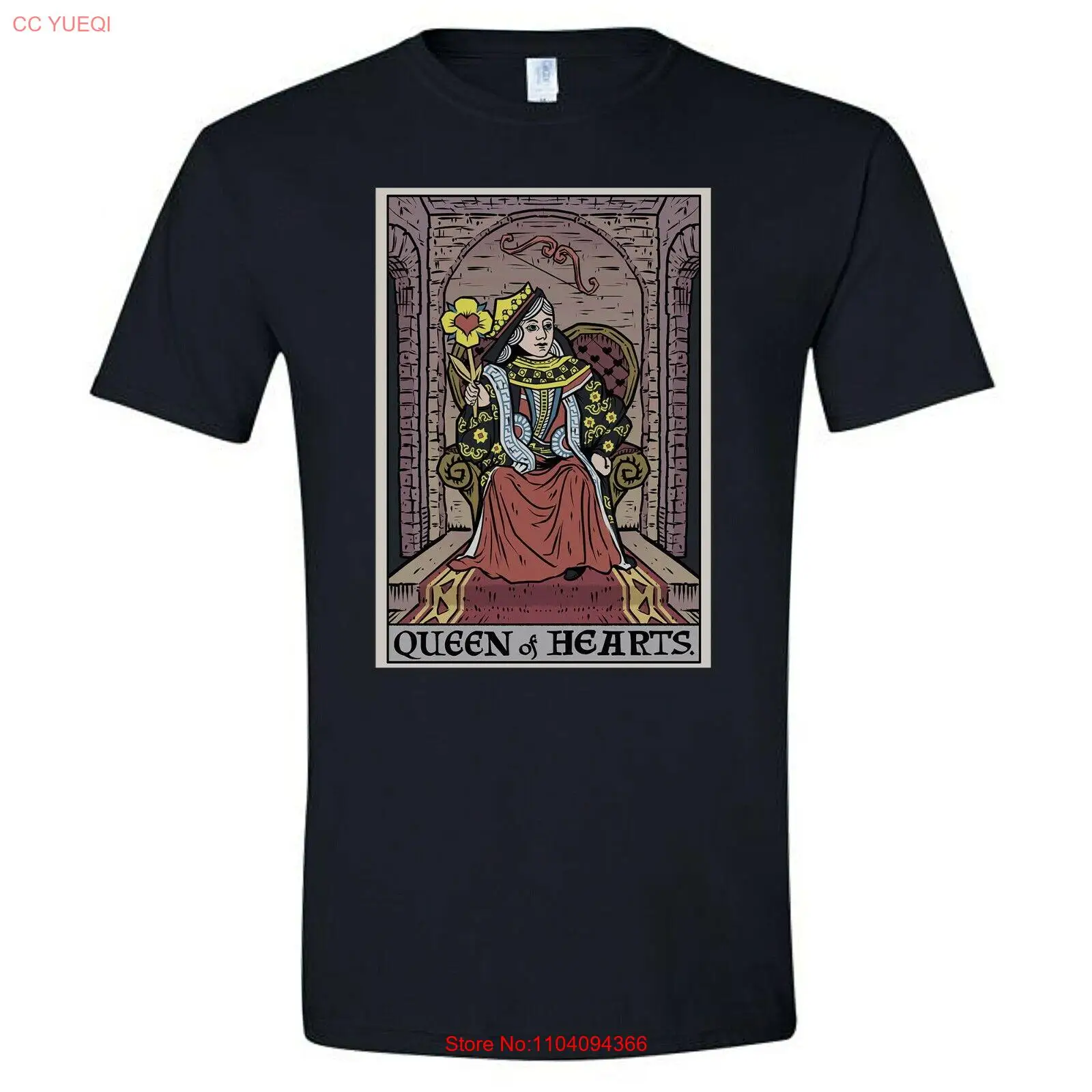 

Рубашка с картами Таро «Королева сердец», рубашка на день Святого Валентина для женщин, готическая пара