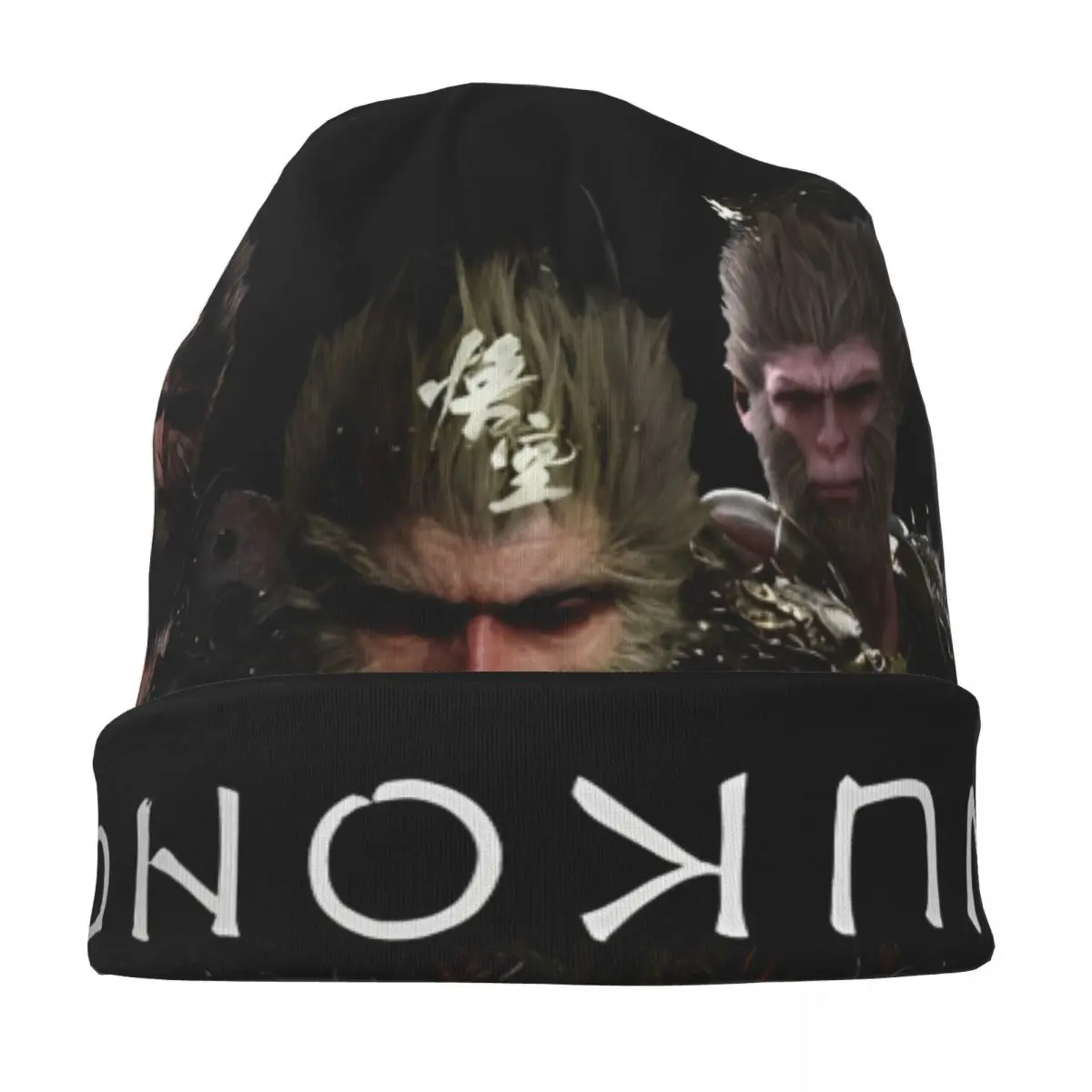 Black Myth Wukong Monkey King Bonnet Hats Cool Street Skullies Beanies Hats for Men Women Knitted Hat Warm Thermal Elastic Cap