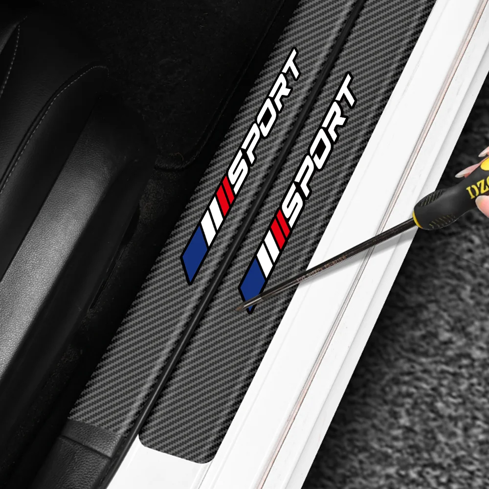 Sport Carbon Faser Auto Tür Sill Schwelle Stamm Stoßstange Schutz Aufkleber Für Peugeot 107 207 206 307 308 407 607 3008 5008 GT – Detail 5