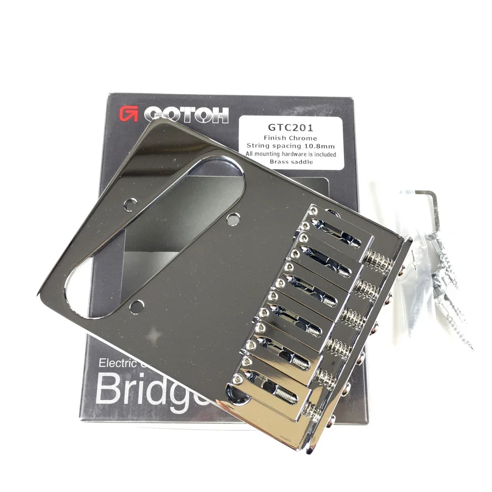 

Genuine Original GOTOH GTC-201 Electric Guitar Fixed Bridge With B Saddle Chrome MADE IN JAPAN