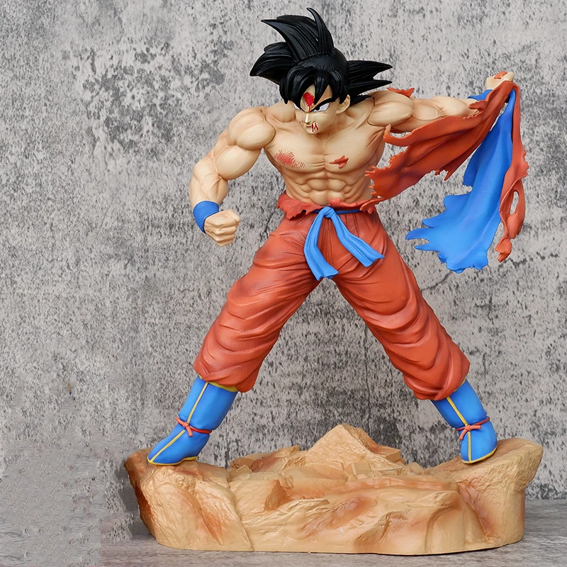 33cm Anime Dragon Ball Z Super Saiyan Son Goku Battle Statue PVC Action Figure Collection Model Kids Toys Doll Gifts