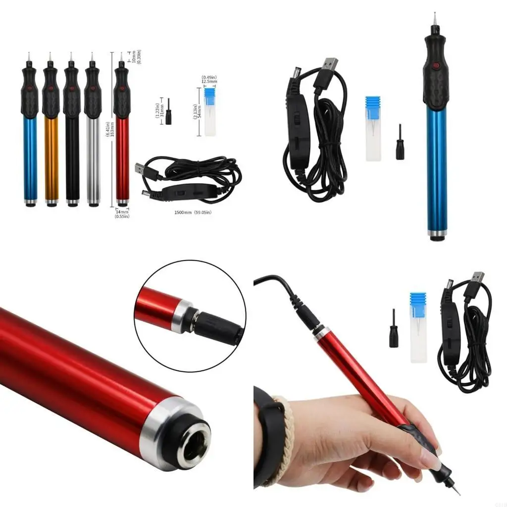 Electric Engraver Craft Scribe Versatile Engraving Pen DIY Craft Electric Engraver Glass and Wood Engraving Tools