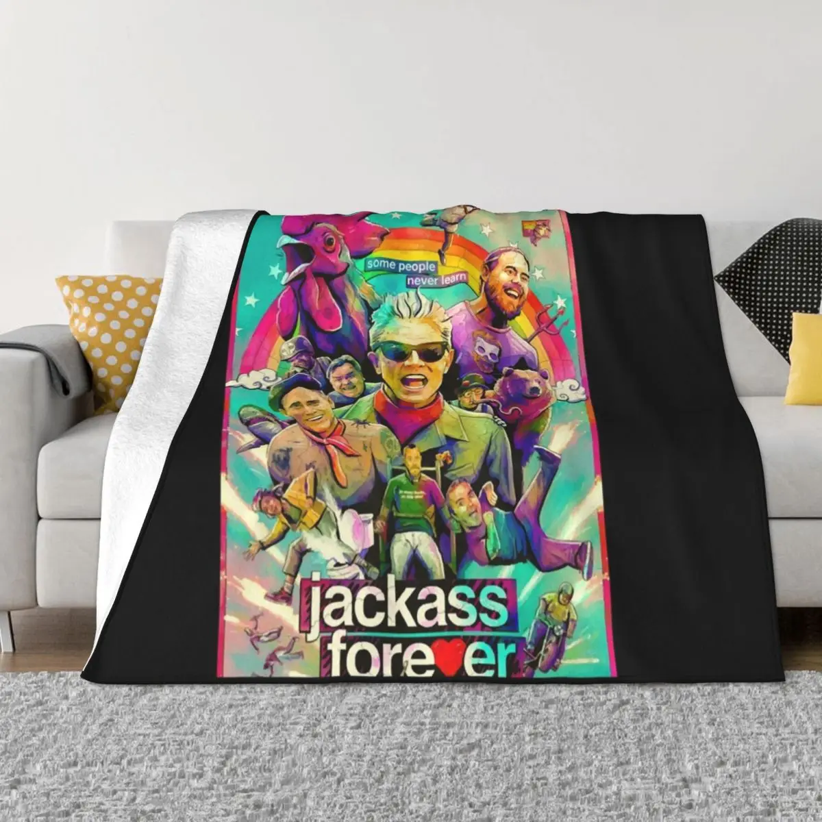 Lover Gift The Movie Jackass Stunts Video Gamer Throw Blanket for sofa For Sofa Thin Blankets