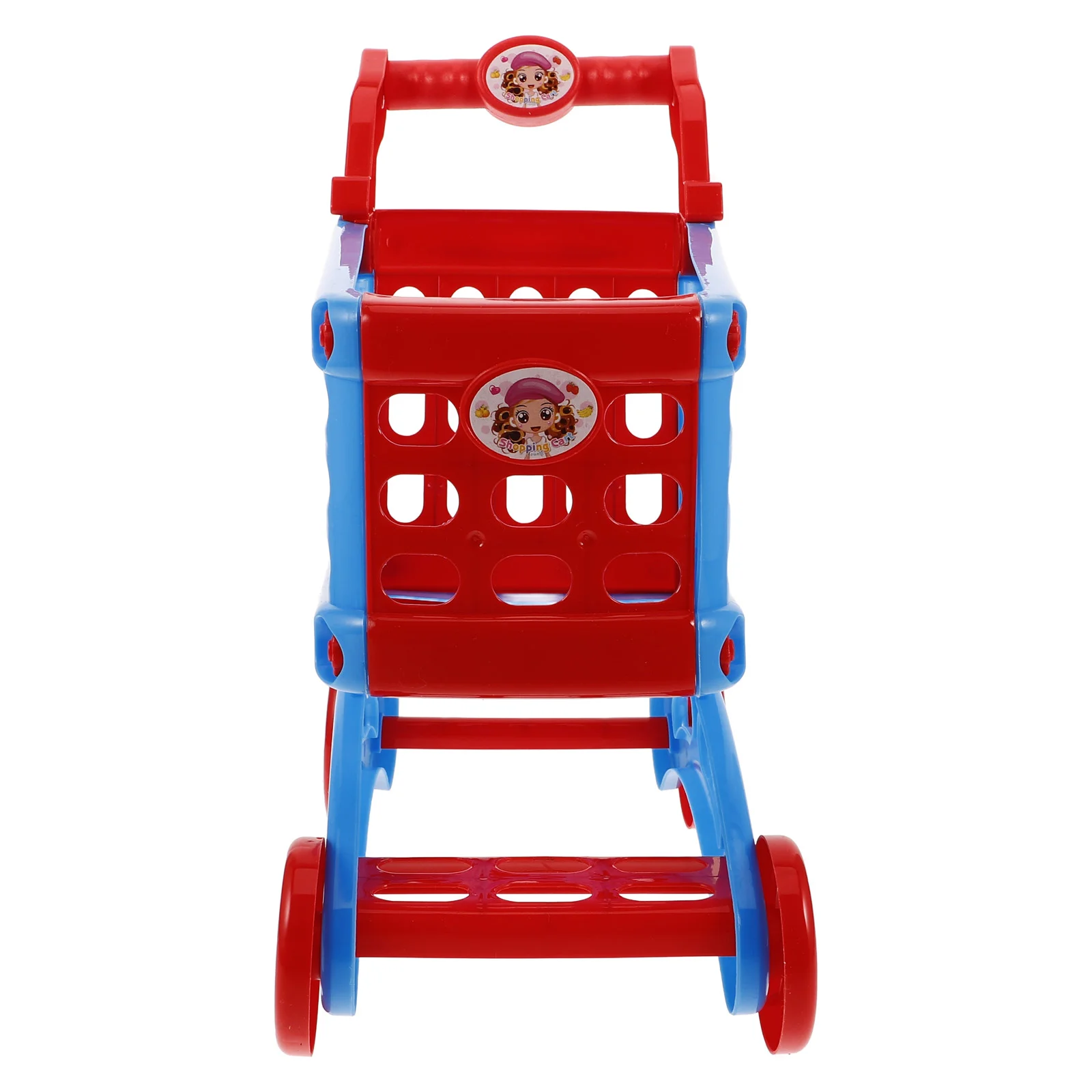 Shopping Cart Carts for Groceries Play Toy Food Plastic Miniature Grocery Basket