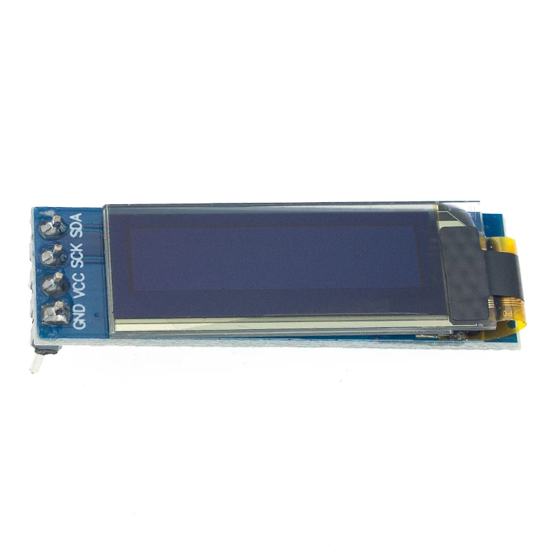 I2C OLED Display Module 0.91 Inch I2C SSD1306 OLED Display Module White / BLUE I2C OLED Screen Driver DC 3.3V~5V for Arduino