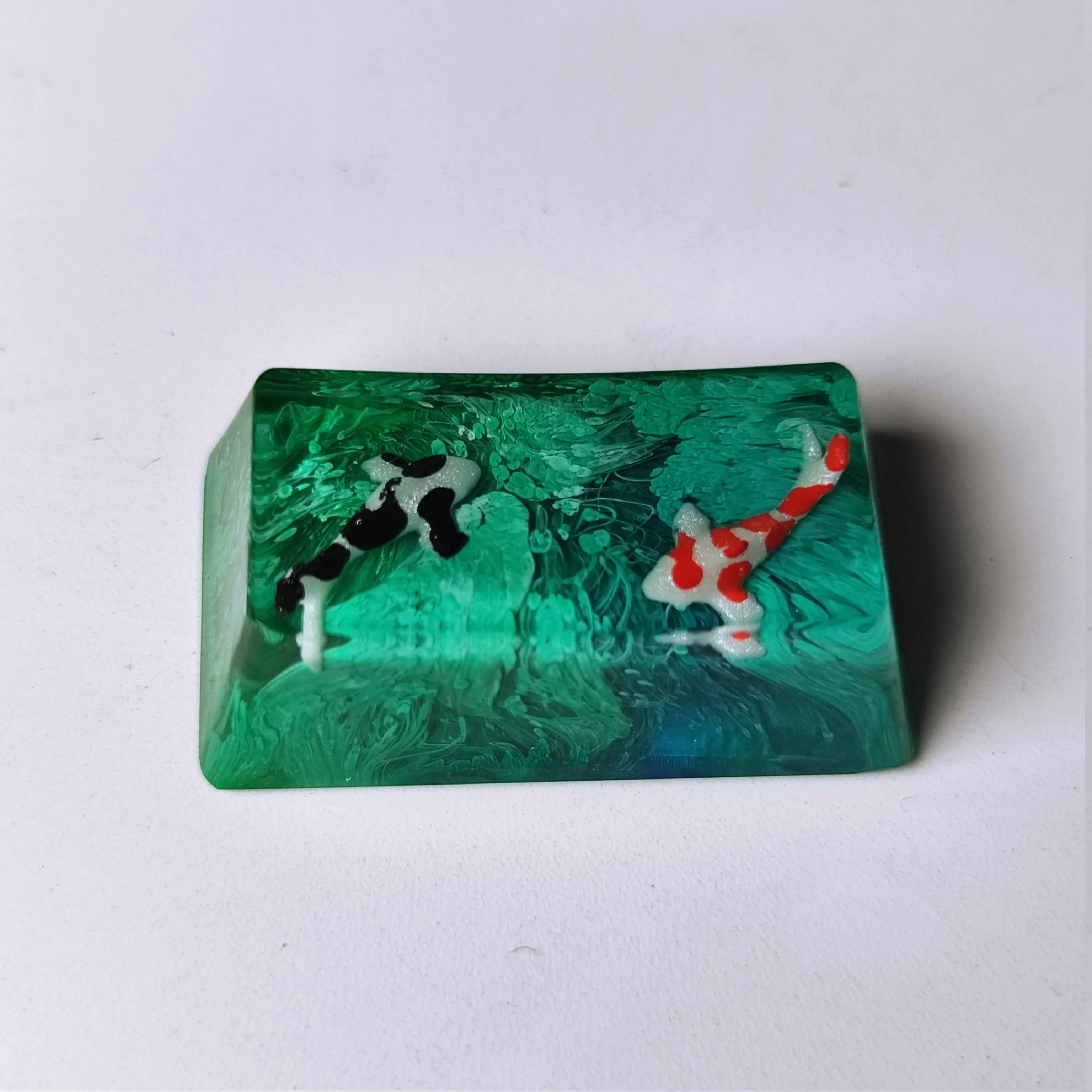 1.75u Caps Lock Resin Keycaps Artisan Keycaps For Mechanical Backlit Keyboard GK64 RK98 Custom Switch RGB Keyscap DIY PC Gamer