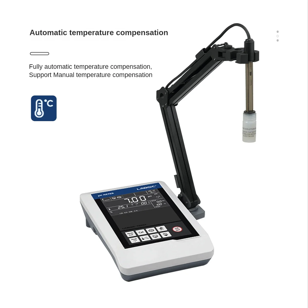 LABGIC LPH-A Desktop Acidity Meter Digital Display Desktop Acidity Meter Acidity Value PH Meter Tester