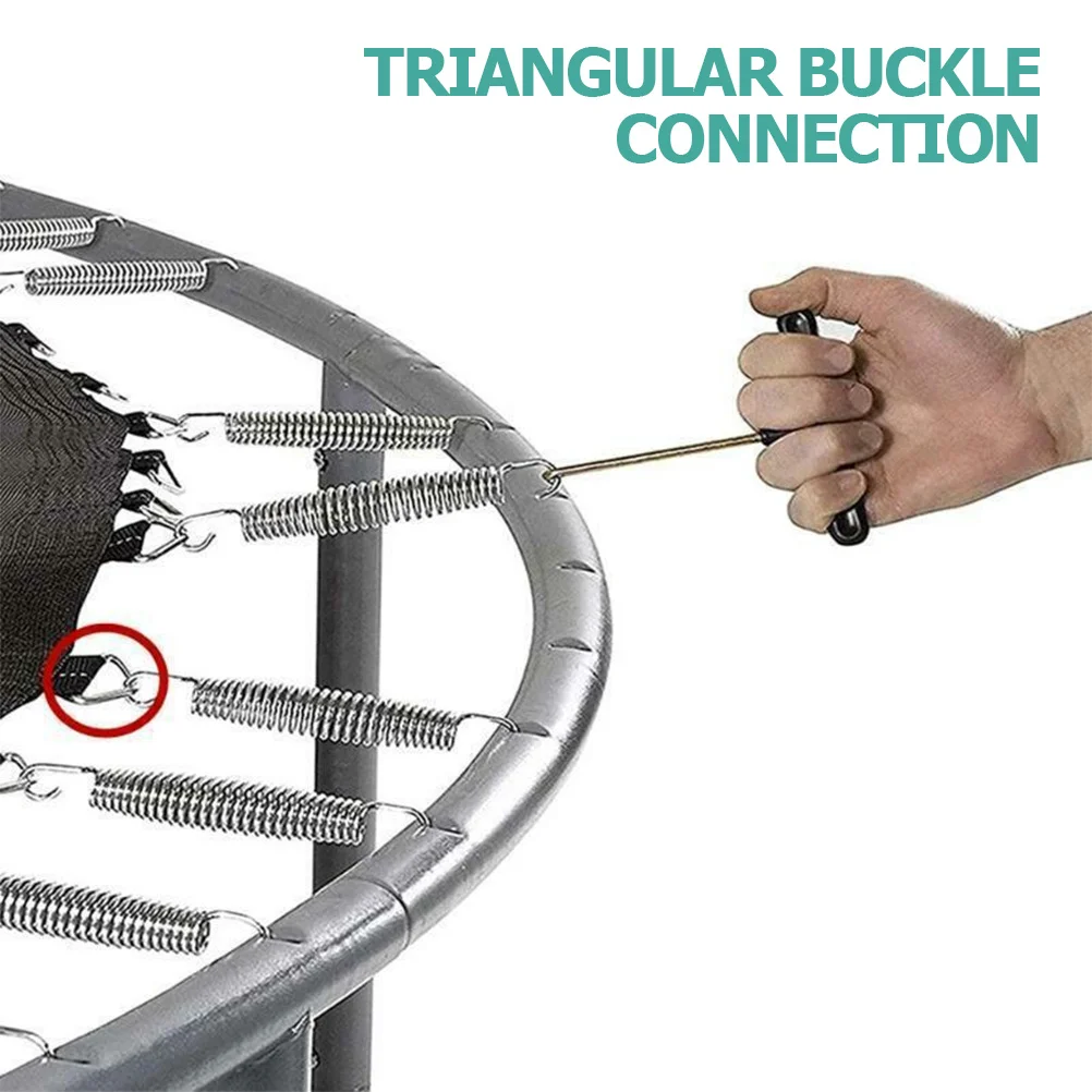 

36Pcs Trampoline Triangle Buckle Replacement Parts Professional Spring Hooks Sturdy Portable Trampoline Accessory for Safety