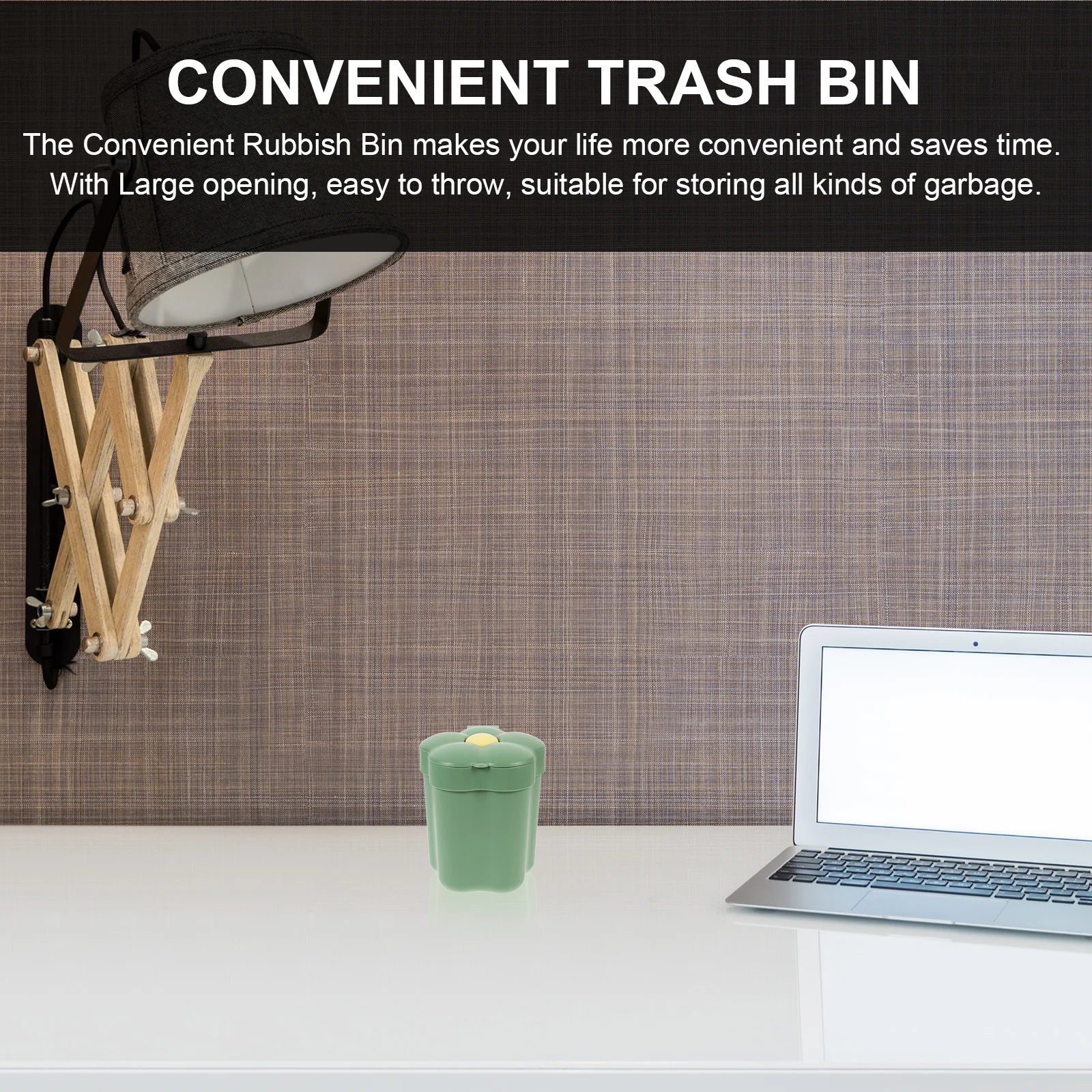 

Desktop Trash Can Small Rubbish Bin Decoration Cute for Office Plastic Bedroom Cartoon Garbage Bathroom Waste Baskets