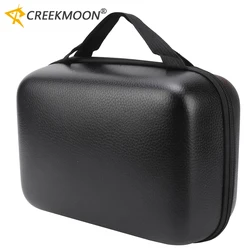 PU Leather Hard Shell Fishing Reel Bag Cover Leather Bag for Spinning Baitcasting Wheel Shockproof Fishing Tackle Storage Case
