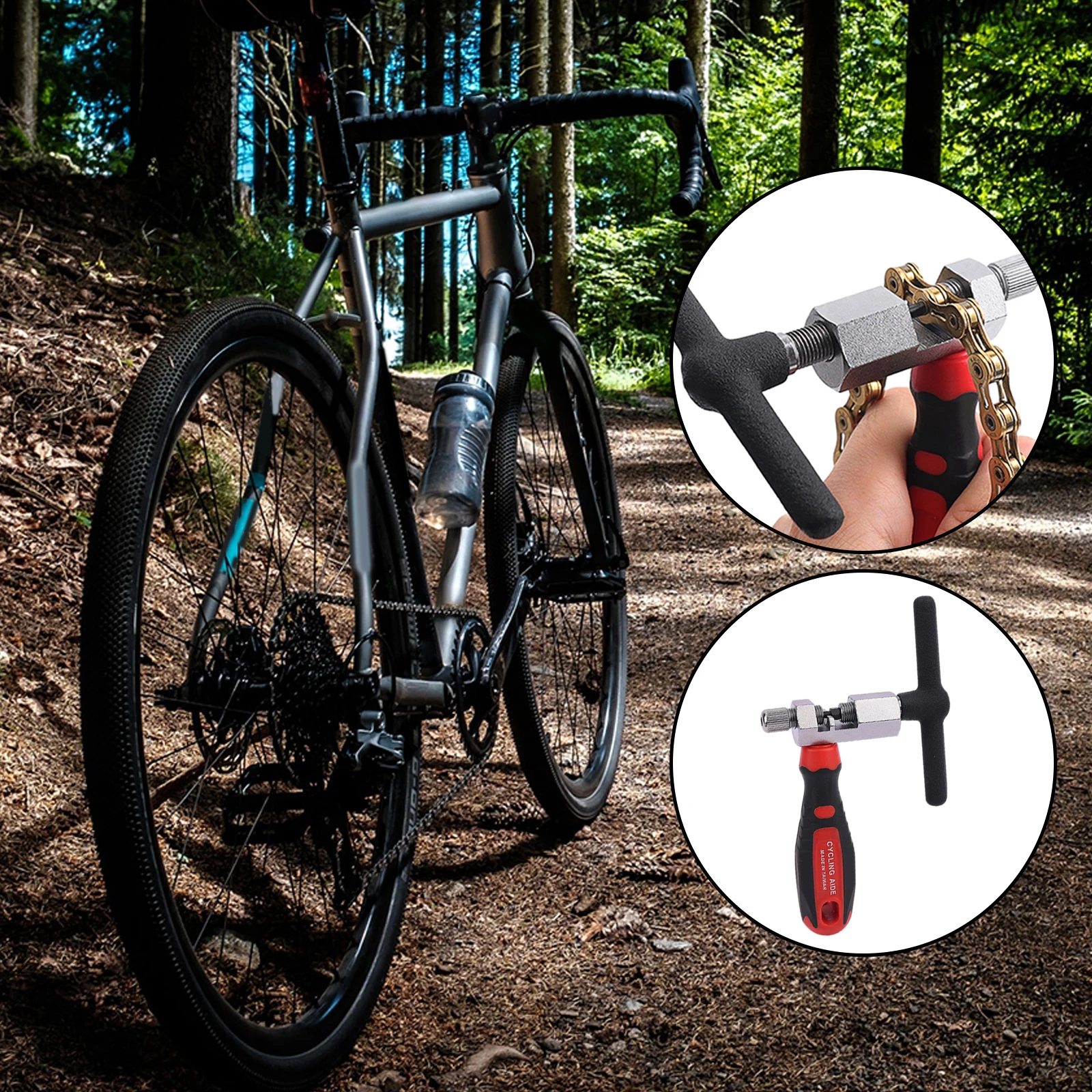 

Bicycle Chain Splitter Cutter Breaker Pin Remover Carbon Steel Mountain Bike Repair Tool Hardness Non-slip Cycling Repair Tools