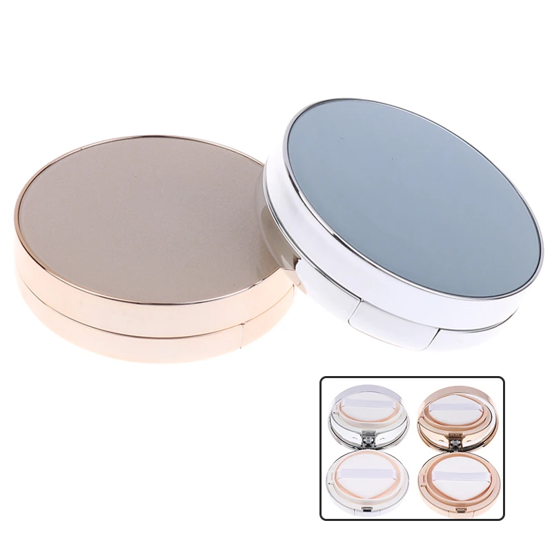 Empty Air Cushion พัฟกล่องแบบพกพา Foundation DIY กล่องกระจกฟองน้ํา BB ครีมเครื่องสําอางค์คอนเทนเนอร์เครื่องมือแต่งหน้าความงาม