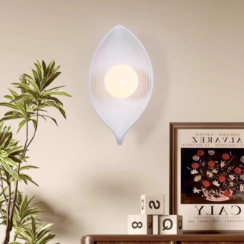 Japanese Wall Lamps Originality Leaf Shape Wall Lights Parlor Bedroom Bedside Table Study Restaurant Cafe Home Decor Lighting