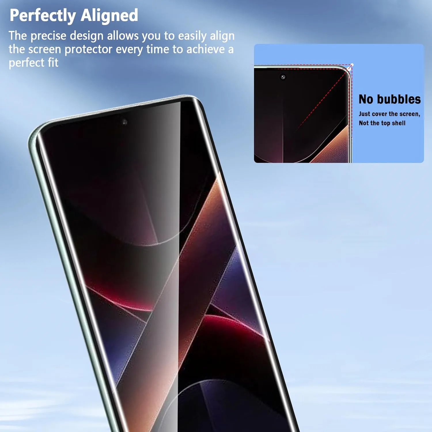 Pełna ochrona ekranu Folia ochronna na ekran dla Redmi Note 14pro Zakrzywione szkło hartowane — zdjęcie produktu 6