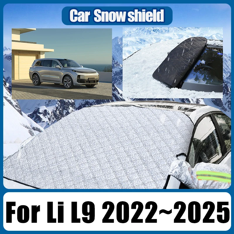 For Lixiang Li L9 2022 2023 2024 2025 Car Magnetic Sunshade Anti-Icing Auto Front Winter Windshield Sunshields Car Accessories