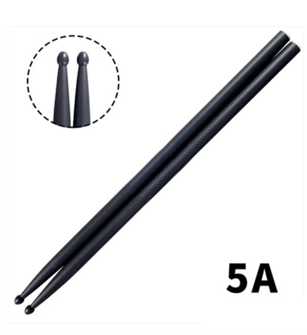 1 Pair Professional Drum Sticks 5A Carbon Drumsticks For Dumb Drum Beginners Practicing For Drummer Band Beat Percussion Parts