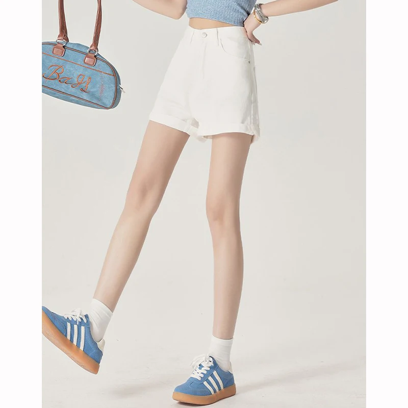 Summer Female Classic Korean Thin Jeans Women Fashion High Waist Short Pants Hot Sale Girls Casual Denim Shorts - Image 5