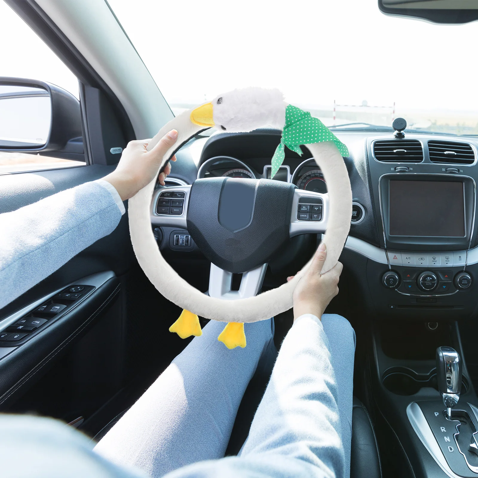 

Car Steering Wheel Cover Premium Universal Auto Wheel Protector Winter Cute Cover For Women