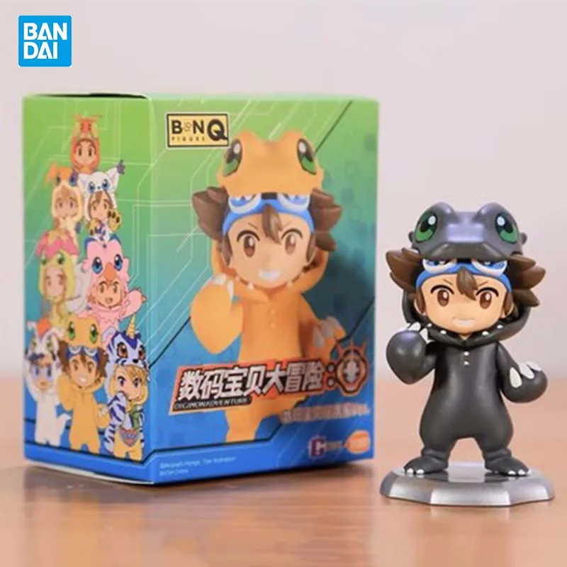 Bandai Digimon Gacha Capsule Blind Box First wave Takaishi Takeru Yagami Hikari Takenouchi Sora Anime Figure Toy for Collectors