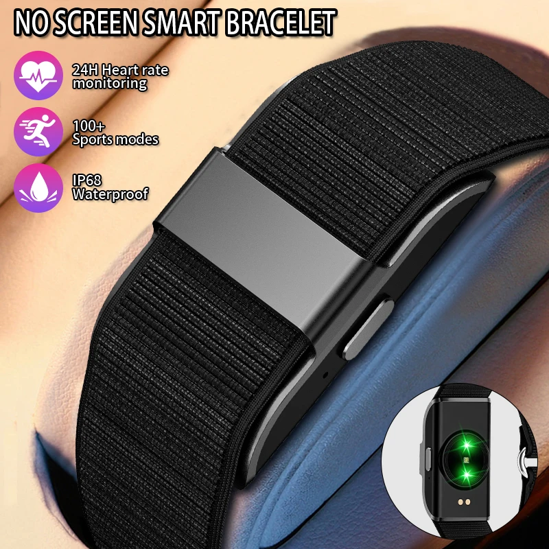 

New No Screen Men Smart Bracelet Women Band Sports Outdoors Fitness Tracker Heart Rate Pedometer Waterproof Smartwatch Wristband