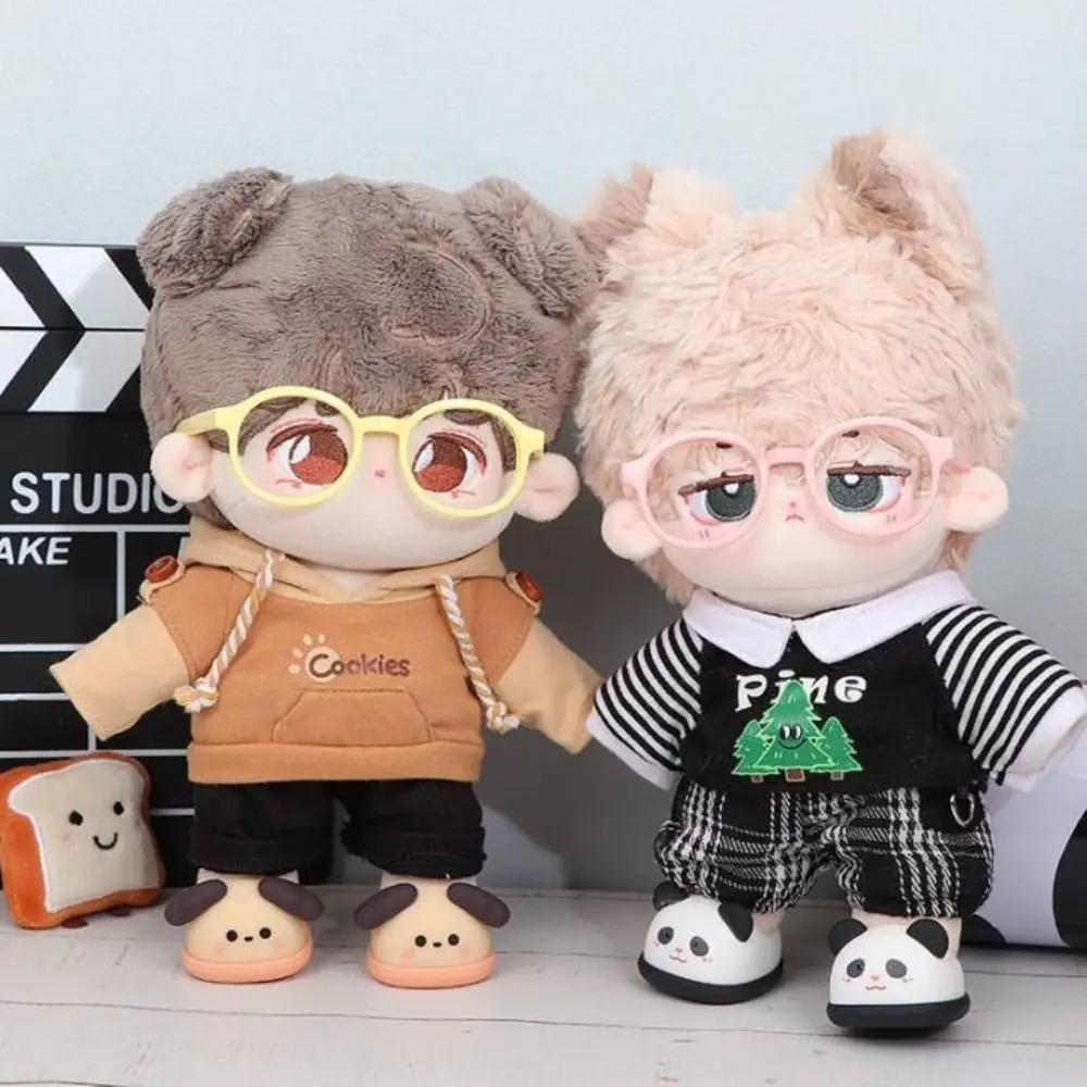 Boneca acessório macaron boneca óculos de plástico transparente boneca redonda 2.5cm 6.5cm 9cm boneca em miniatura mini óculos