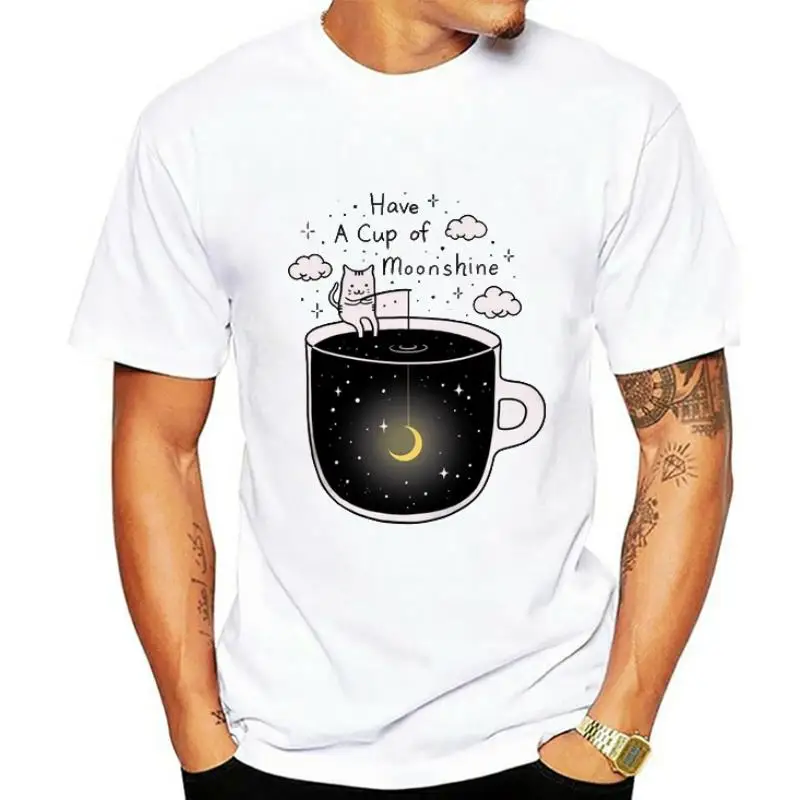 

T-shirts Tops for Women Watercolor Sun Moon Cartoon 90s Casual Print Lady Women Graphic T Shirt Ladies Female Tee T-Shirt Women