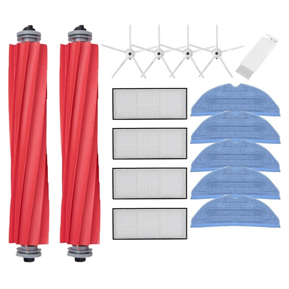 สำหรับ roborock S7 S70 S7Max T7S T7S พลัสหลักแปรง HEPA แผ่นกรองซับชิ้นส่วนอะไหล่อะไหล่เครื่องดูดฝุ่นสีขาว