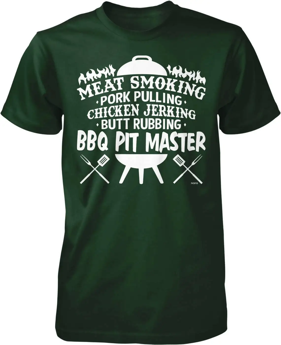 Meat Smoking Pork Pulling Chicken Jerking Butt Rubbing BBQ Pit Master Men's T shirt HOOD_01269