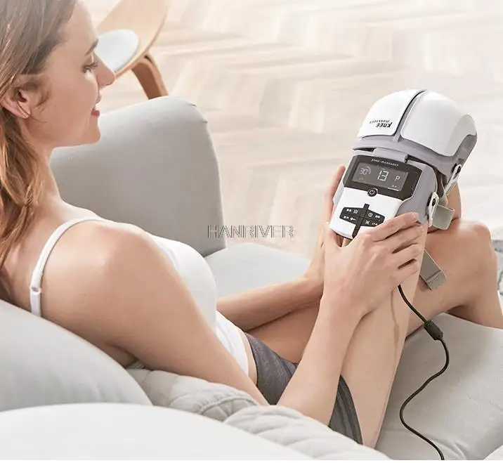 جهاز تدليك الركب الرضفة الدافئة القديمة الباردة الساق الساخن ضغط مدلك المشتركة جهاز العلاج الطبيعي مدلك الساق 220 فولت