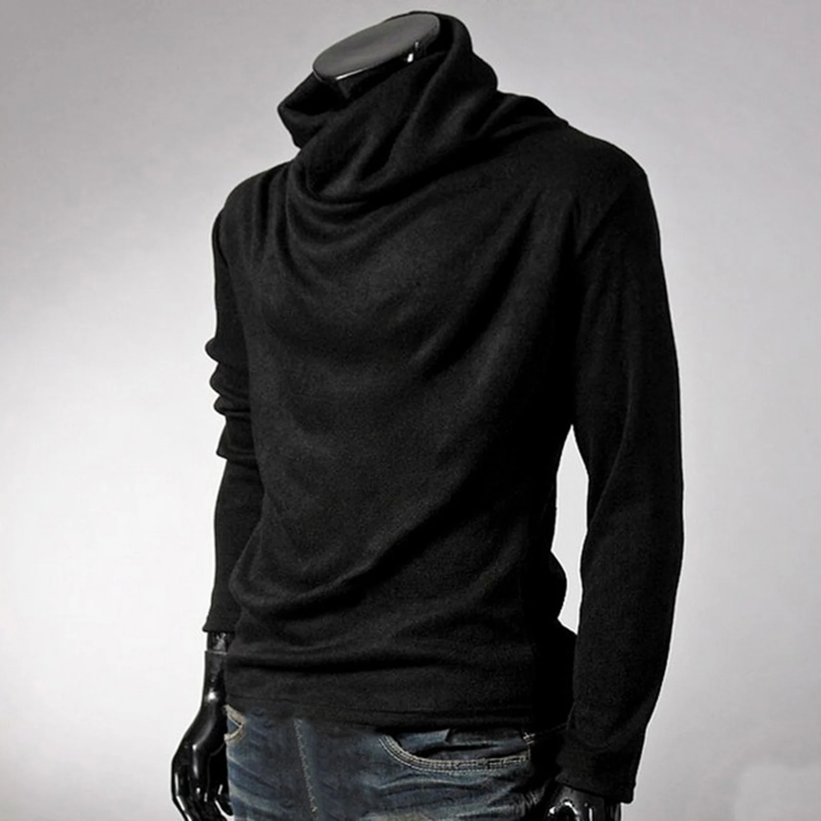 Men Sweatshirts Long Sleeve Diagonal Zipper Cotton Sports Hoodie Coat Top Hoodies Male