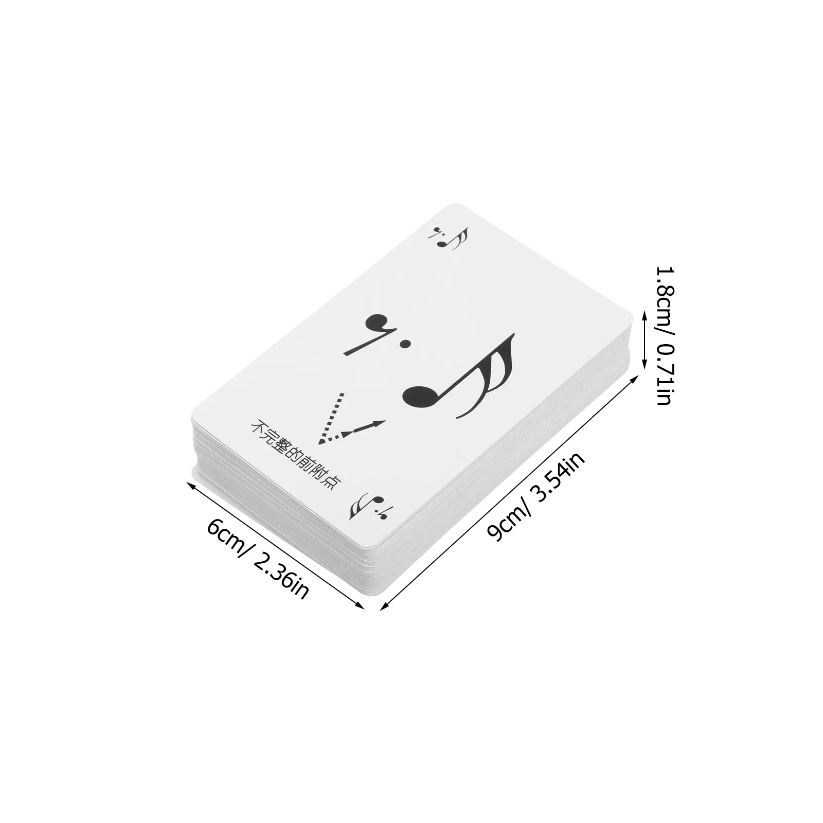 1 Caixa de Cartas de Pôquer Rítmicas, Flashcards de Teoria Musical para Crianças Iniciantes, Conjunto de Prática de Leitura de Notas, Jogo Educacional