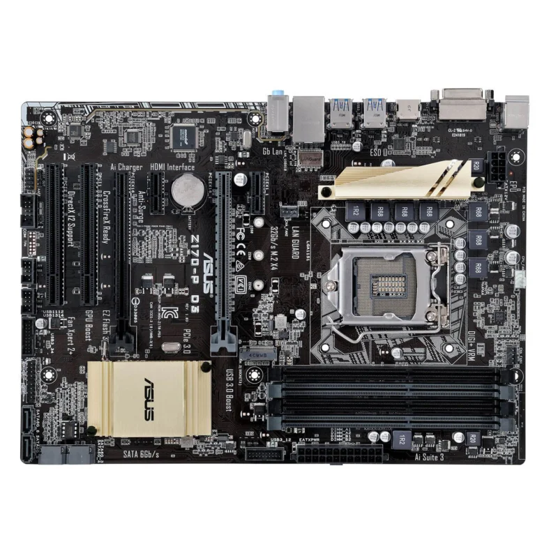 Para ASUS Z170-P D3 placa base Intel Z170 LGA 1151 DDR3 M.2 ATX DVI USB 3,0 Core