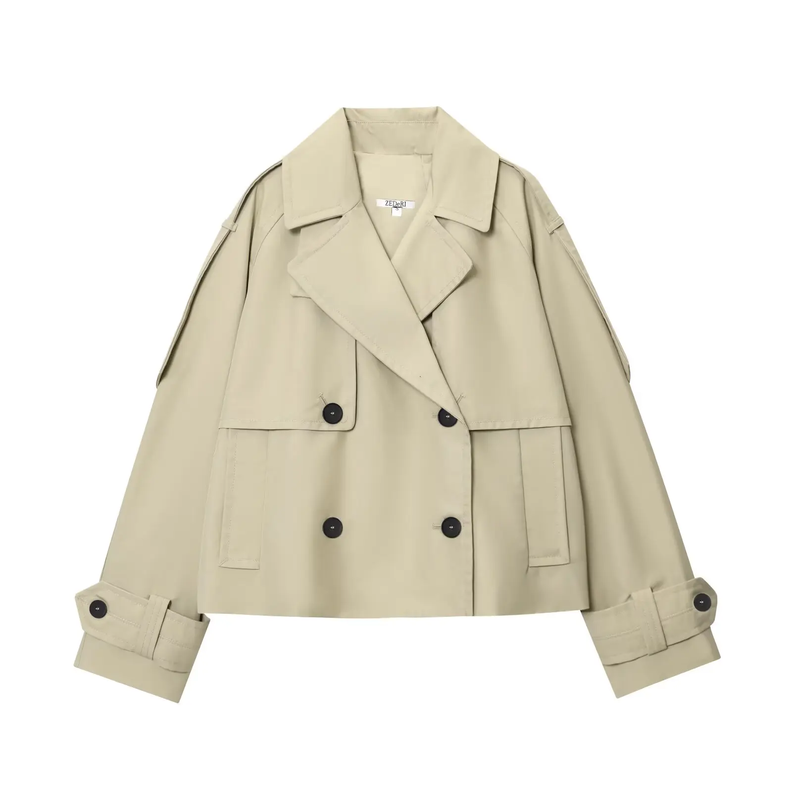 Fashionable Short Waterproof Spring Windbreaker Women's Street Style Coat ZR New Arrival 2026 Seasonal Collection