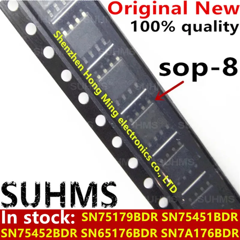 

(10piece)100% New SN75179BDR SN75451BDR SN75452BDR SN65176BDR SN7A176BDR 75179B 75451B 75452B 65176B 7A176B sop-8