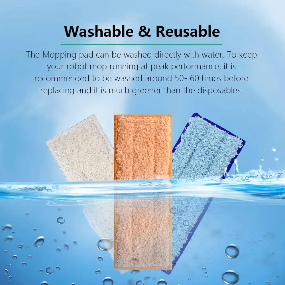 Washable Mop Cloth For iRobot Braava Jet 240 241 245 250 Robotic Vacuum Cleaner Wet Pad Mop Dry Damp Pad Mop Spare Parts