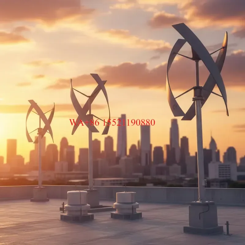 WMWMNU Vertical Axis Wind Turbine 5Kw 10Kw 20Kw 220V Wind Energy Generator Export Windmill Tower