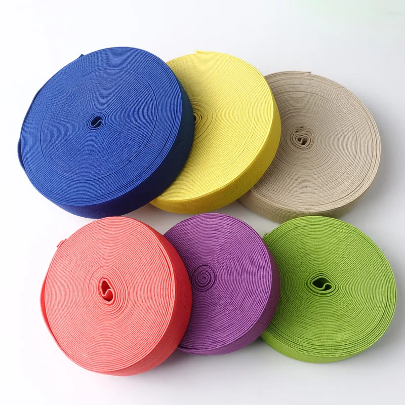 20mm Color Elastic Band Width Thickened Flat Nylon Rubber Band Diy Sewing Supplies Clothing Home Accessories Material 1 M or 5 M