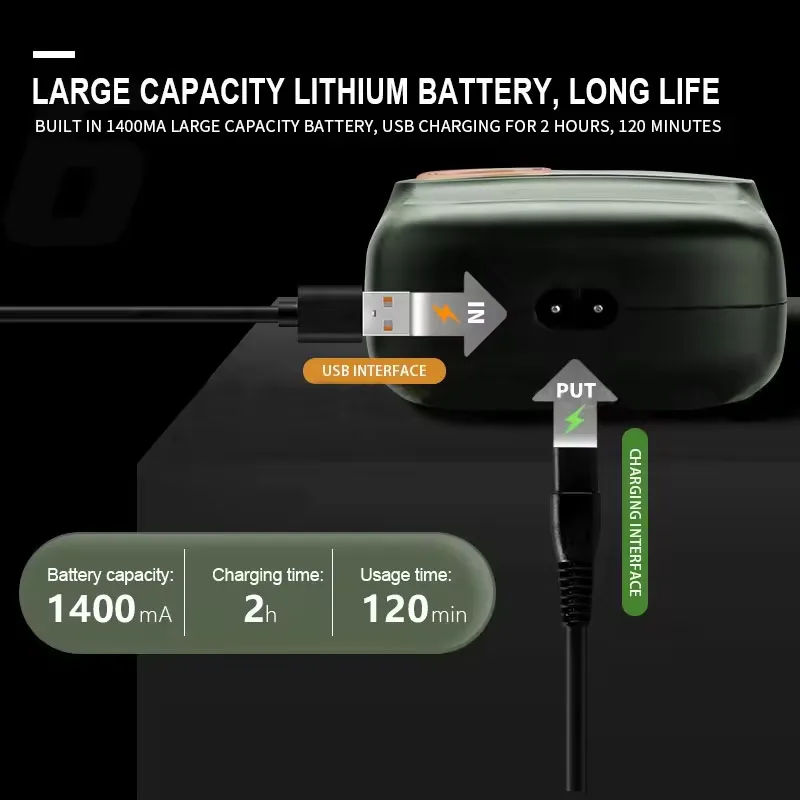 Original Kemei KM-2026 KM-2027 2 In 1 Rechargeable Electric Shaver LCD Reciprocating Razor For Men USB Charging Beard Trimmer