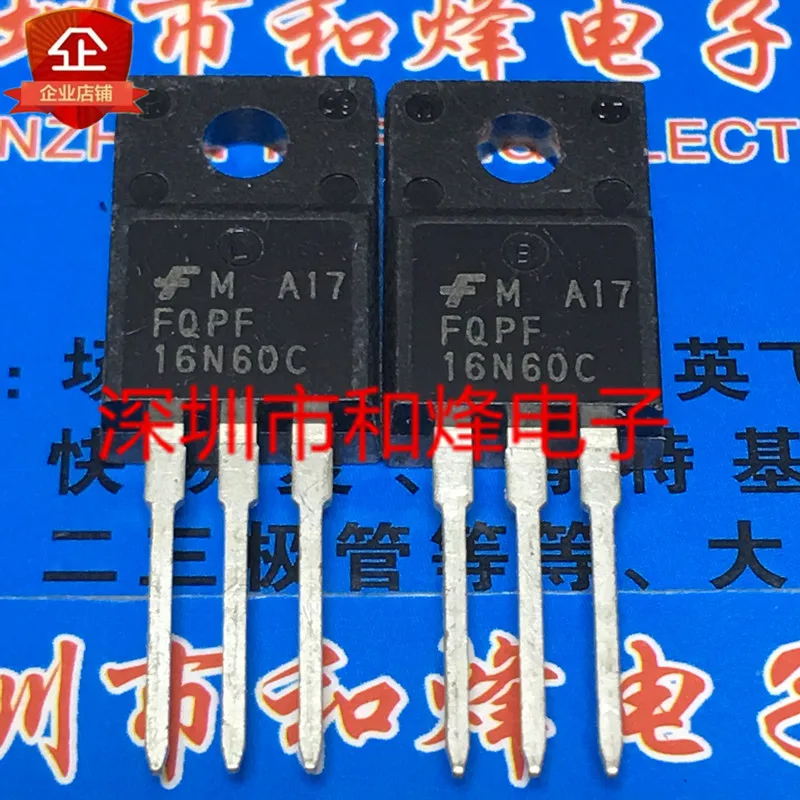 

30pcs original new FQPF16N60C TO-220F 600V 16A