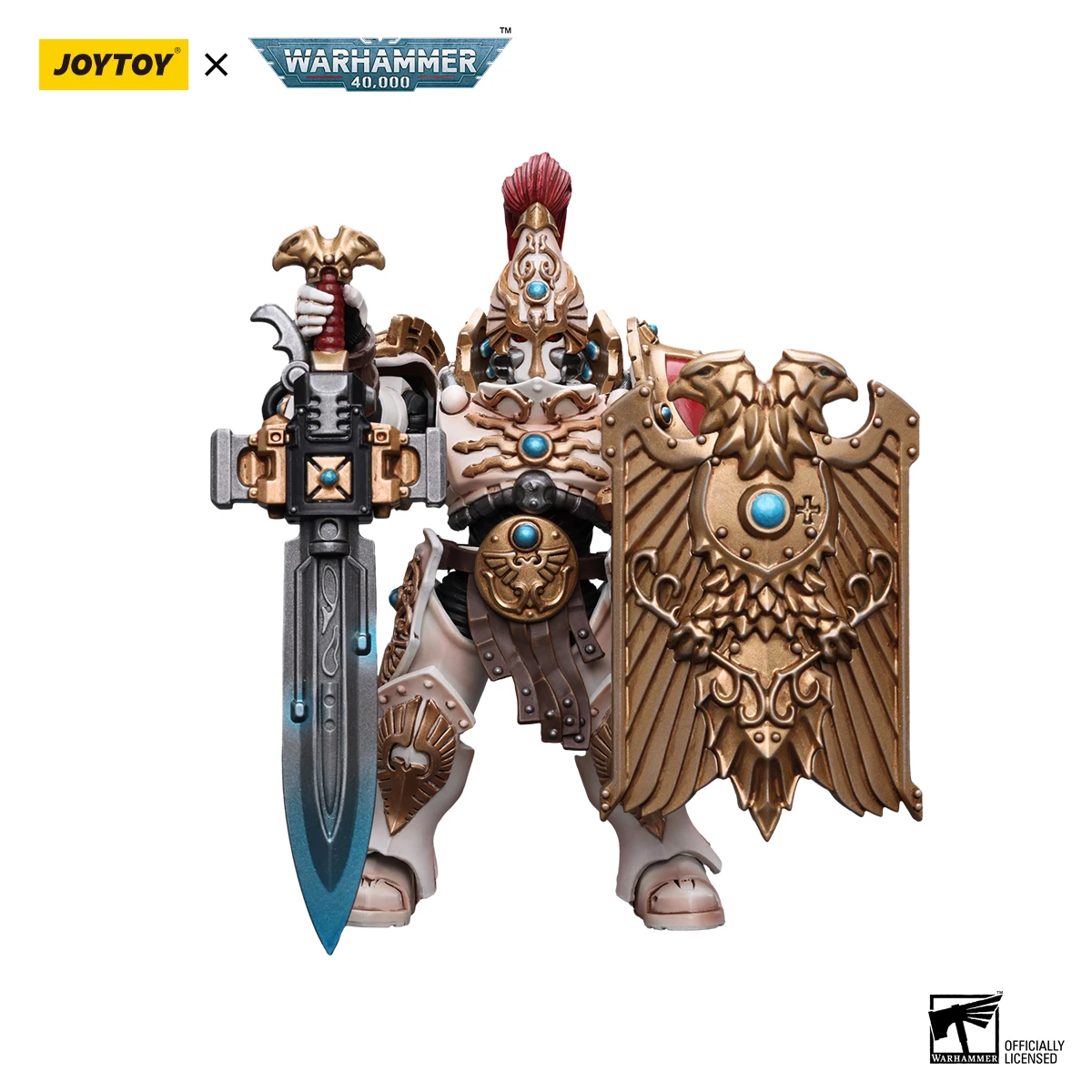 JOYTOY Warhammer 40k 1/18 Action Figures 12.4cm Adeptus Custodes Solar Watch Custodian Guard Collection Model Toys