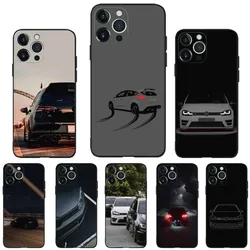 Sports Phone Case For iPhone 16,15,14,13,12,11,Plus,Pro Max,XS,X,XR,SE,Mini,8,7 Soft Car G-Golf GTi Silicone Black Cover