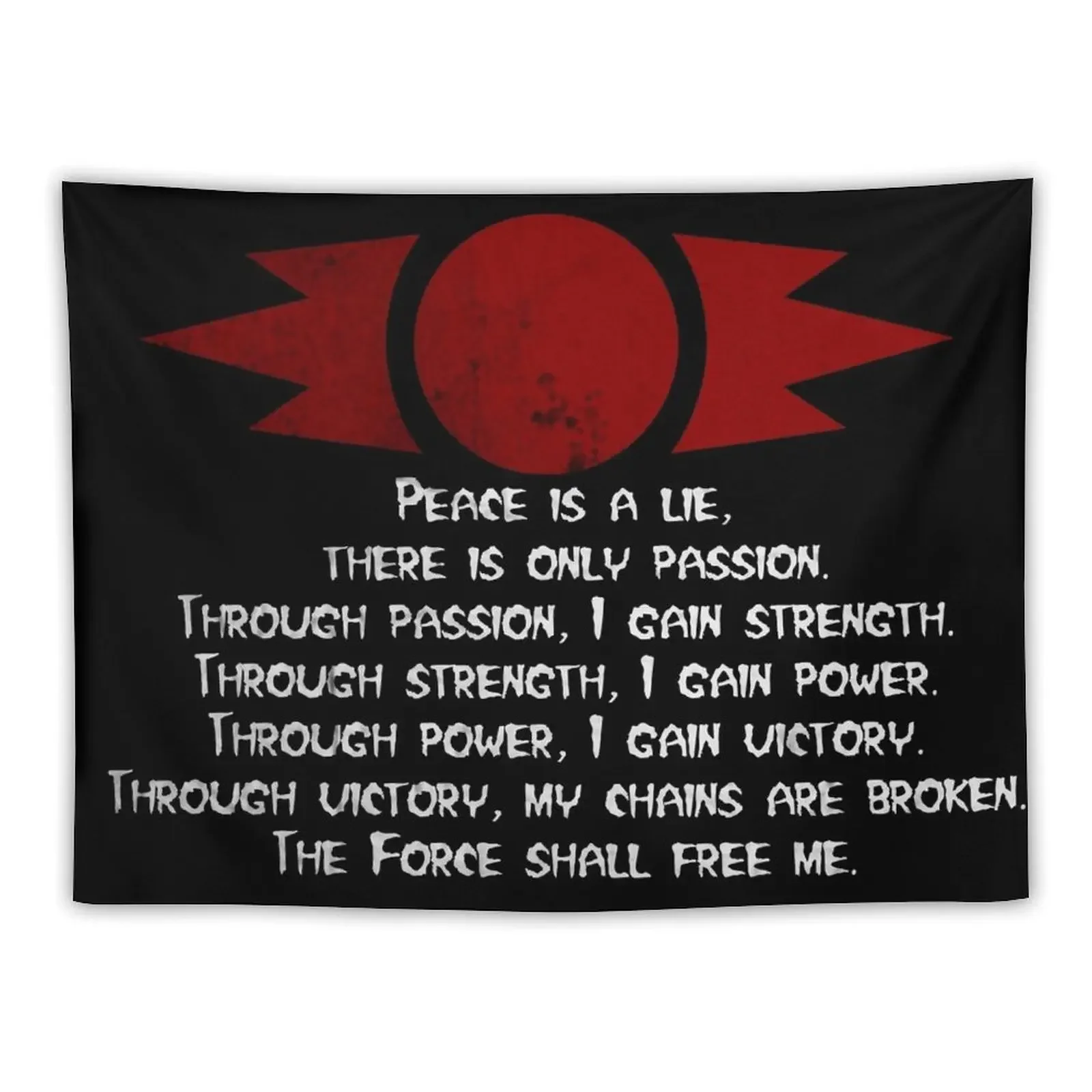 

The Sith Code Tapestry Room Decor On The Wall Carpet Wall Wall Mural Tapestry