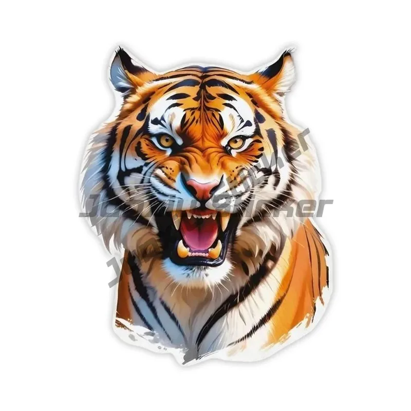 

Наклейки На Авто Тигр Зверь Tiger Waterproof Car Sticker Decal for Bumper, Window, Laptop, Truck