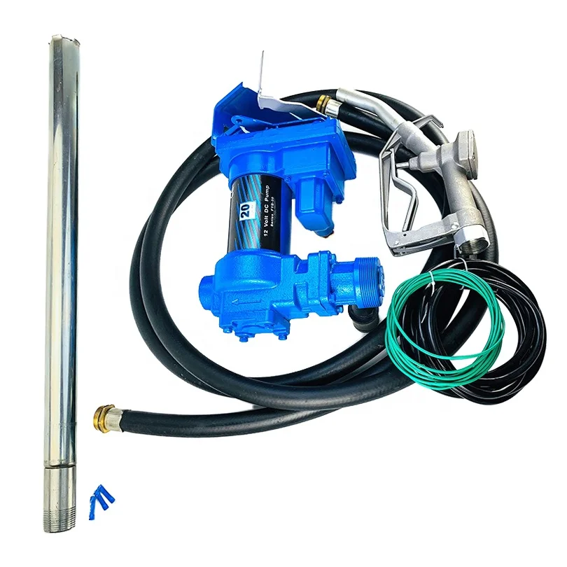 

12V DC High-Flow Fuel Transfer Pump with Fuel Pump Nozzle for Fuel Mineral Spirits and Similar Fuels