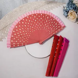 1pc Spanish Dance Performance Wooden Fans  Wedding Decoration Clothing Accessories Folding Fan